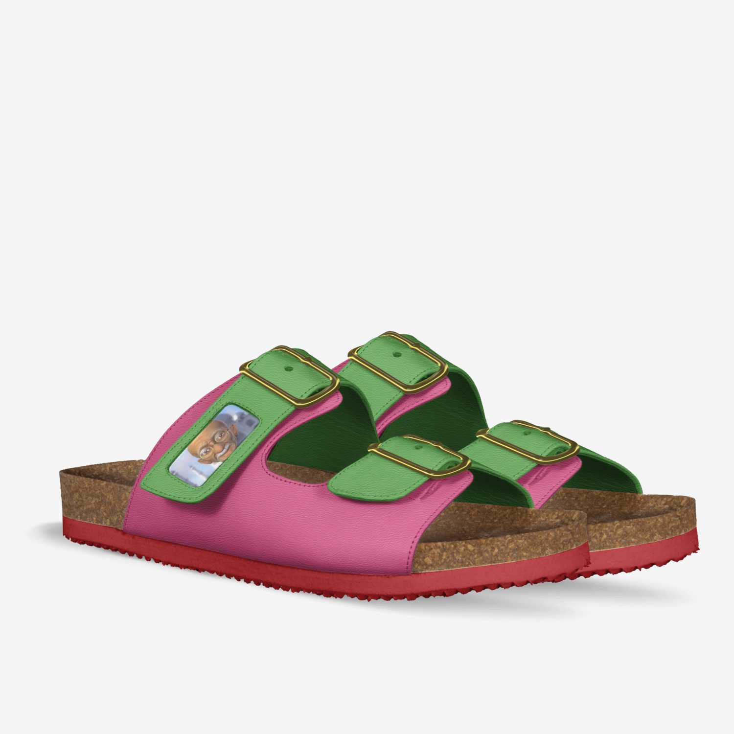 Ghandi flips custom made in Italy shoes by Damian Svihura | Double view