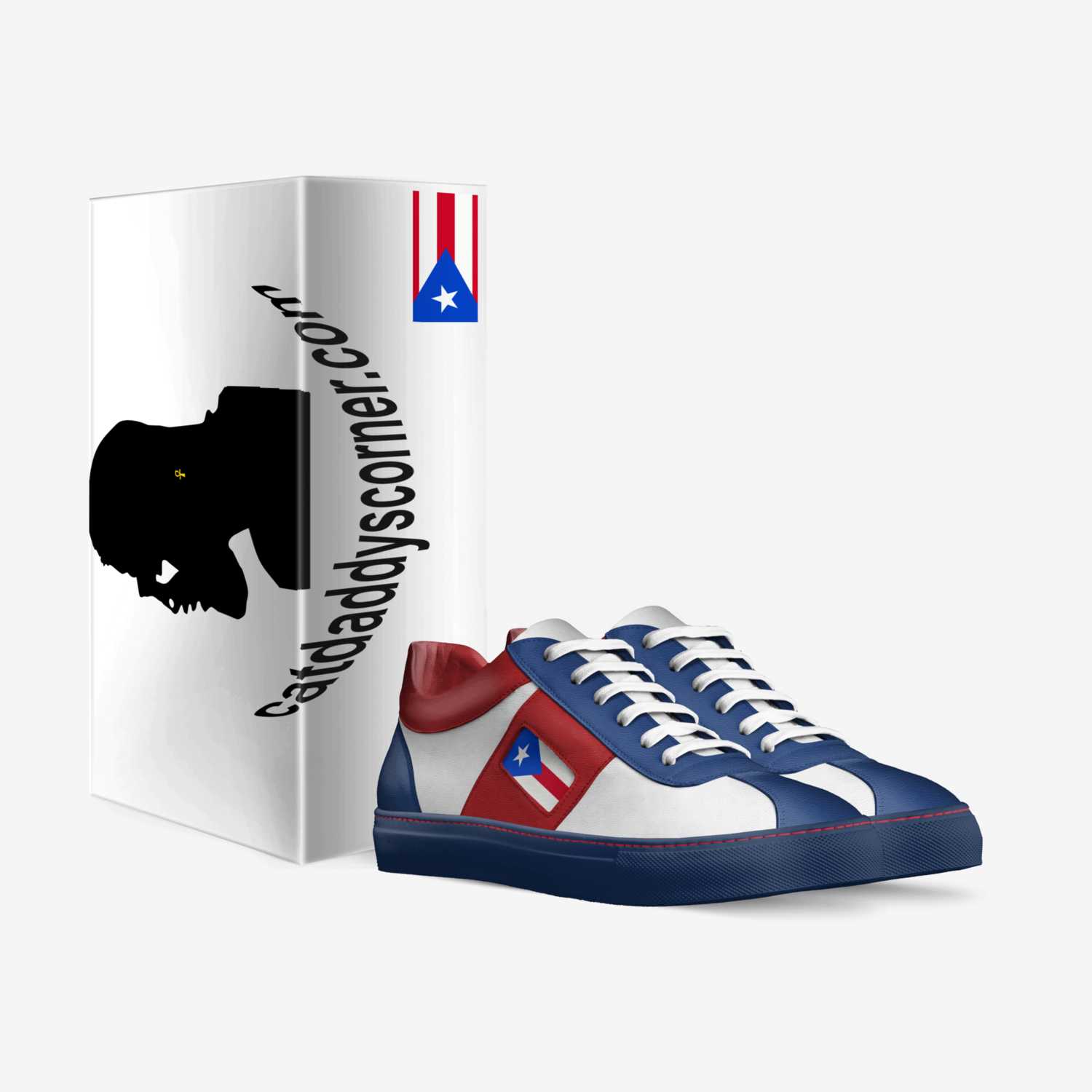 Puerto Rican Pride custom made in Italy shoes by Scott Thomas | Box view