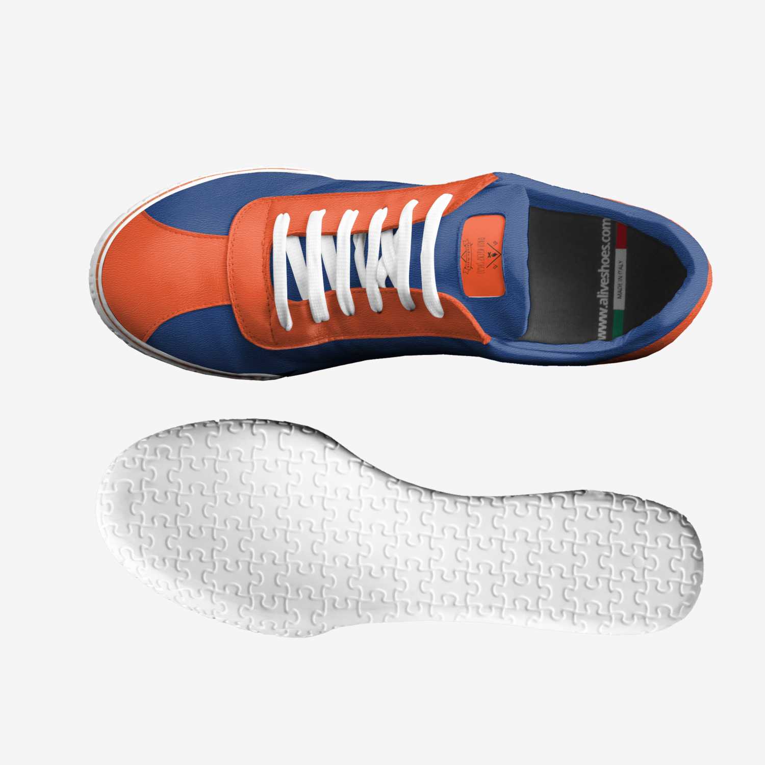Drip Kickz  custom made in Italy shoes by Ryan Thorn | Top view