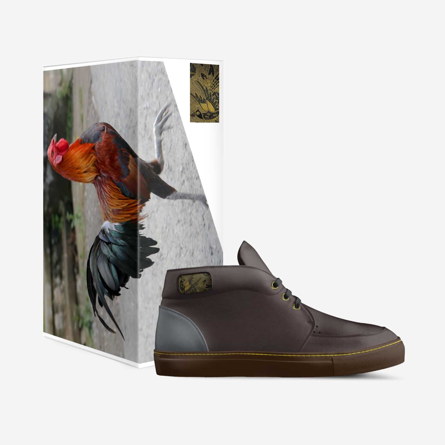 Rooster custom made in Italy shoes by Christopher Fahy | Box view