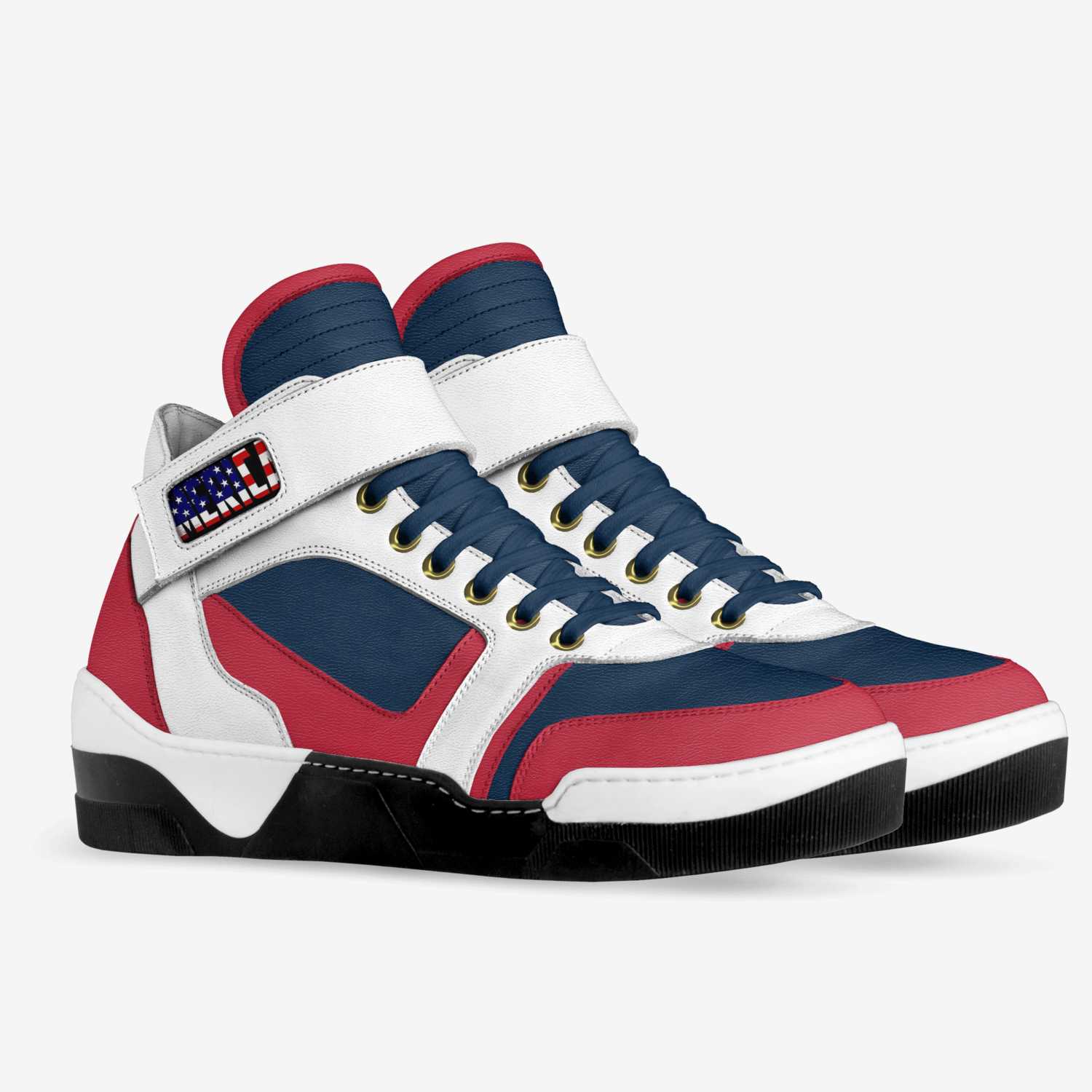 Merica  custom made in Italy shoes by Malachi Warrick | Double view