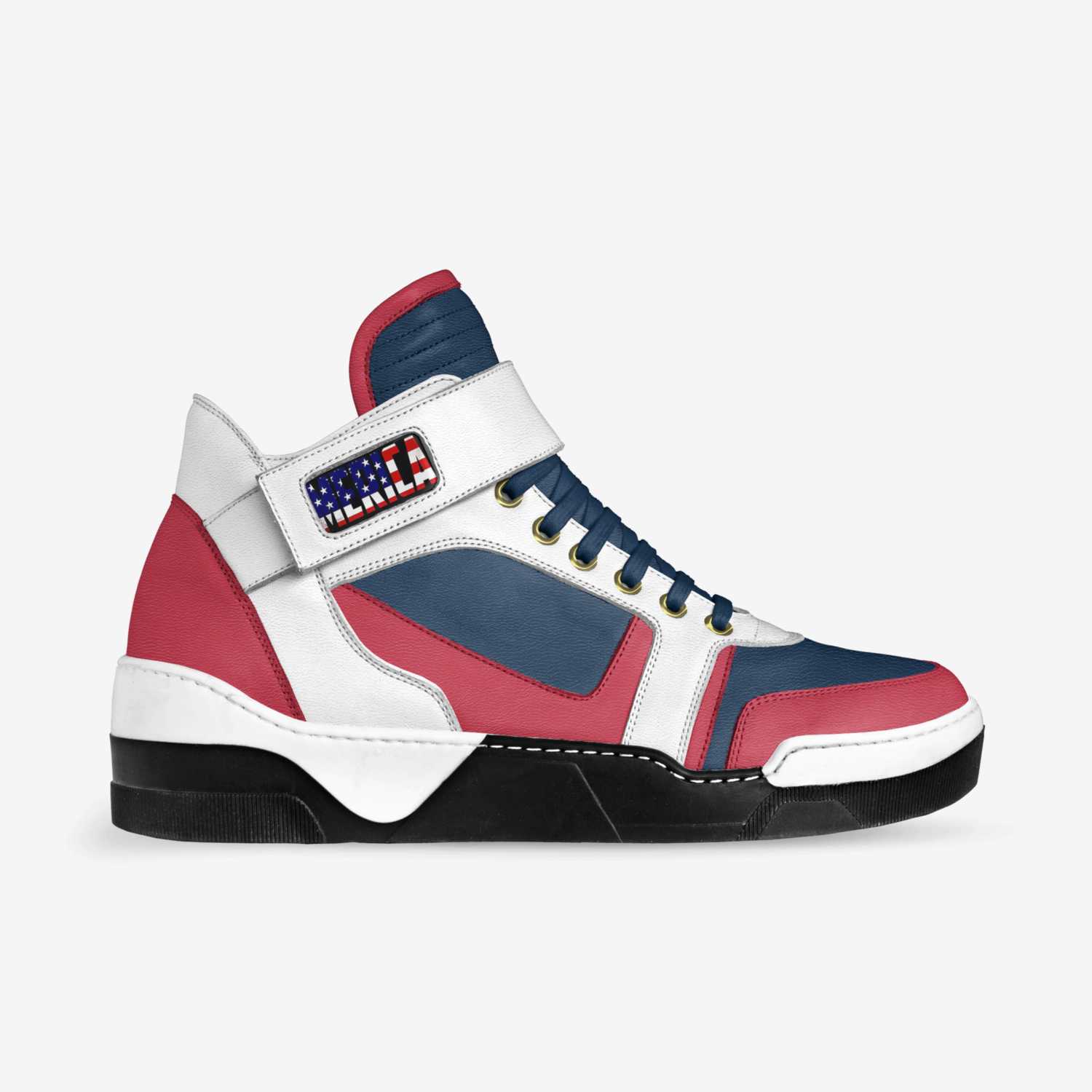 Merica  custom made in Italy shoes by Malachi Warrick | Side view