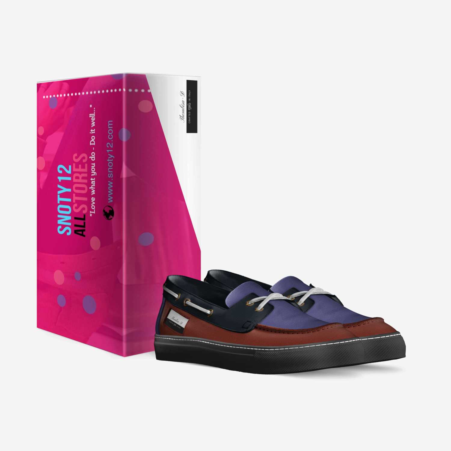 Thembisa-D custom made in Italy shoes by Snoty Piyers | Box view