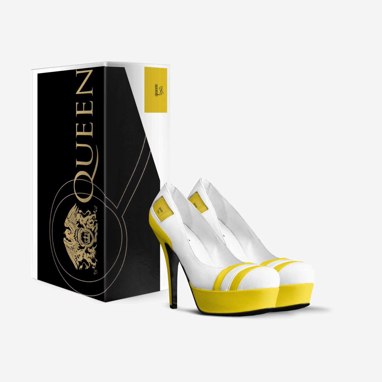 queen custom made in Italy shoes by Juan Valencia | Box view
