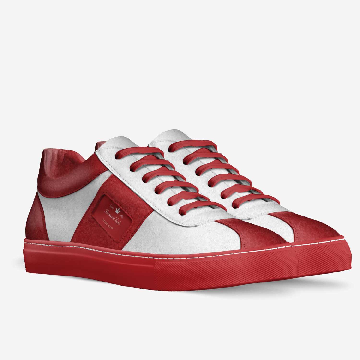 Diamond kicks custom made in Italy shoes by Tom | Double view