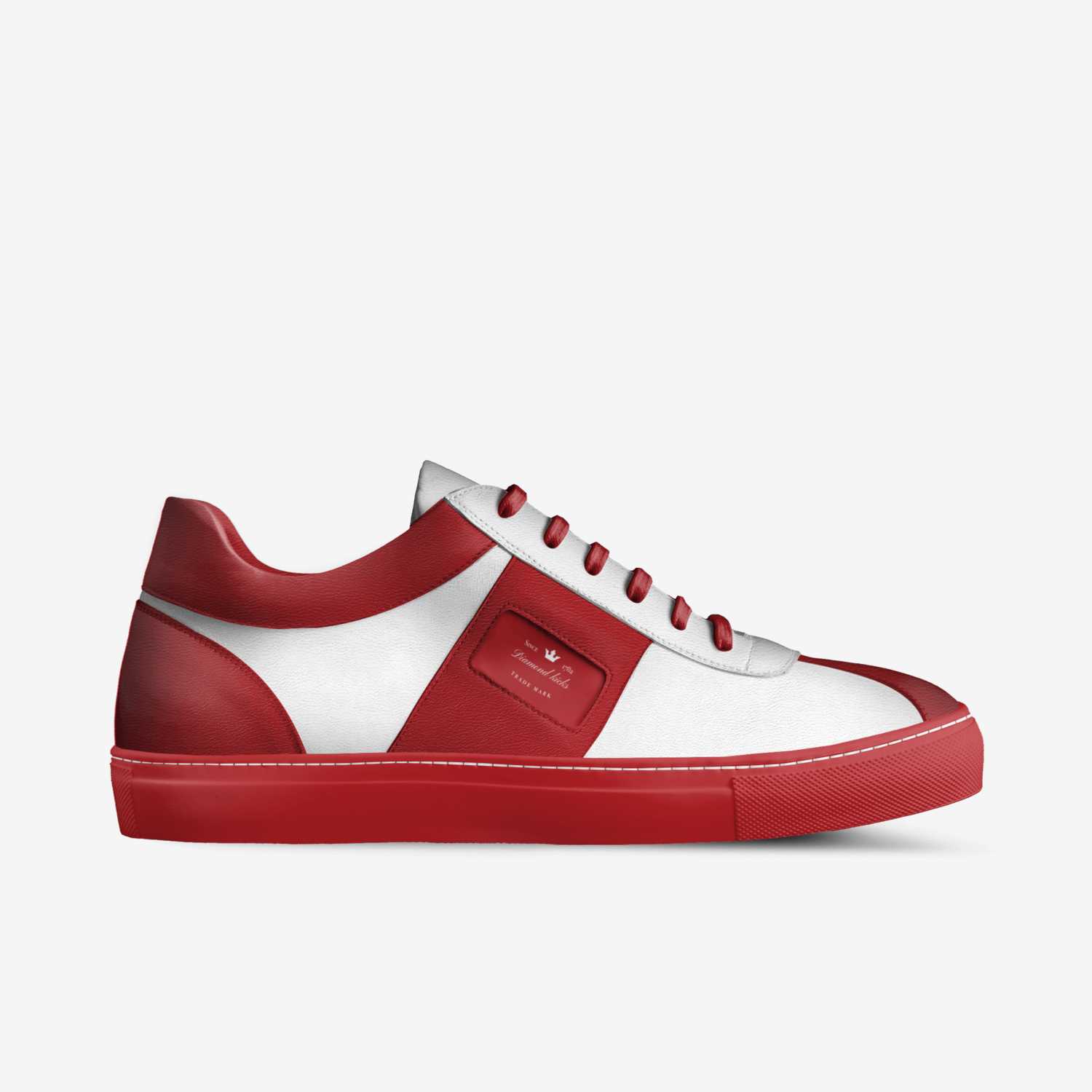 Diamond kicks custom made in Italy shoes by Tom | Side view