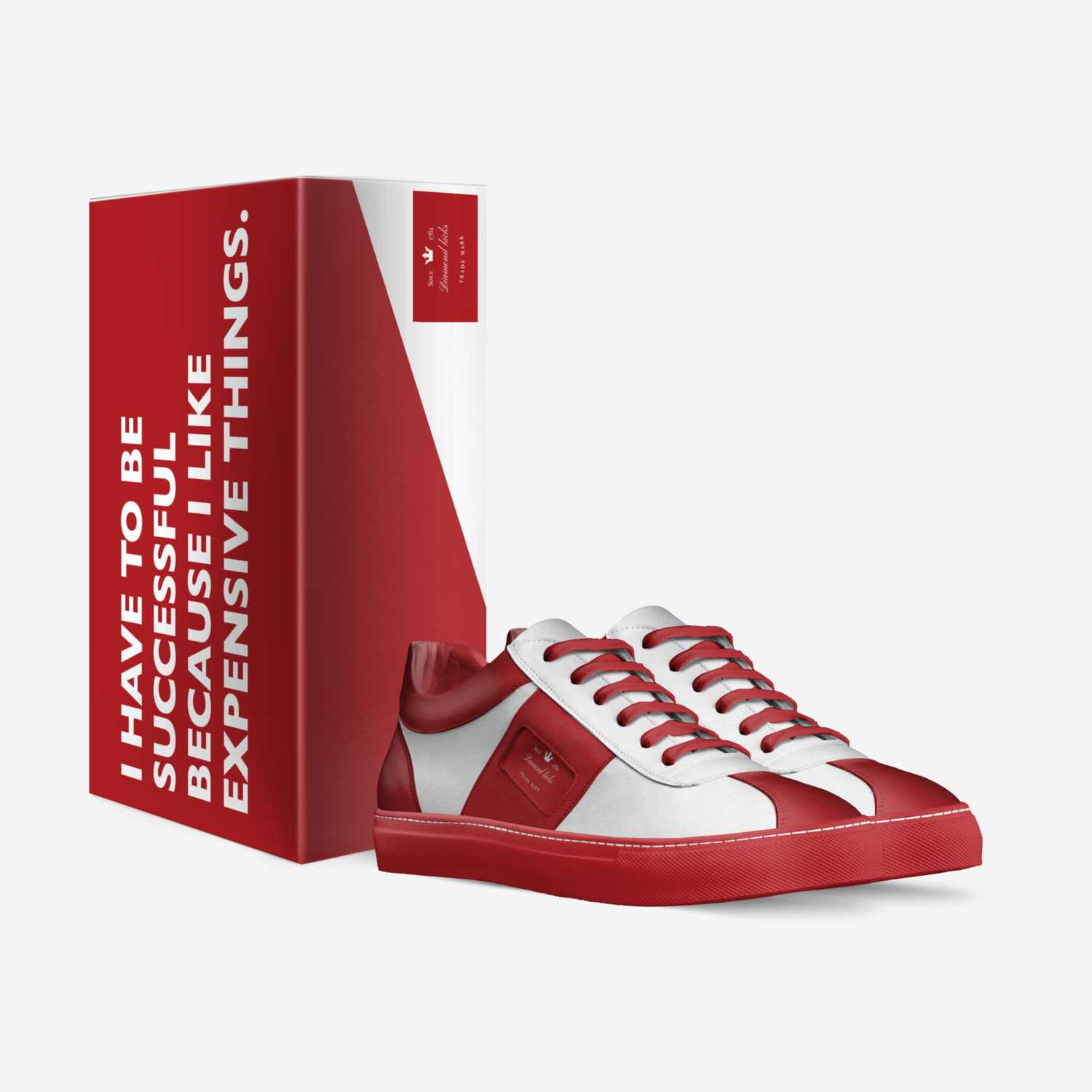 Diamond kicks custom made in Italy shoes by Tom | Box view
