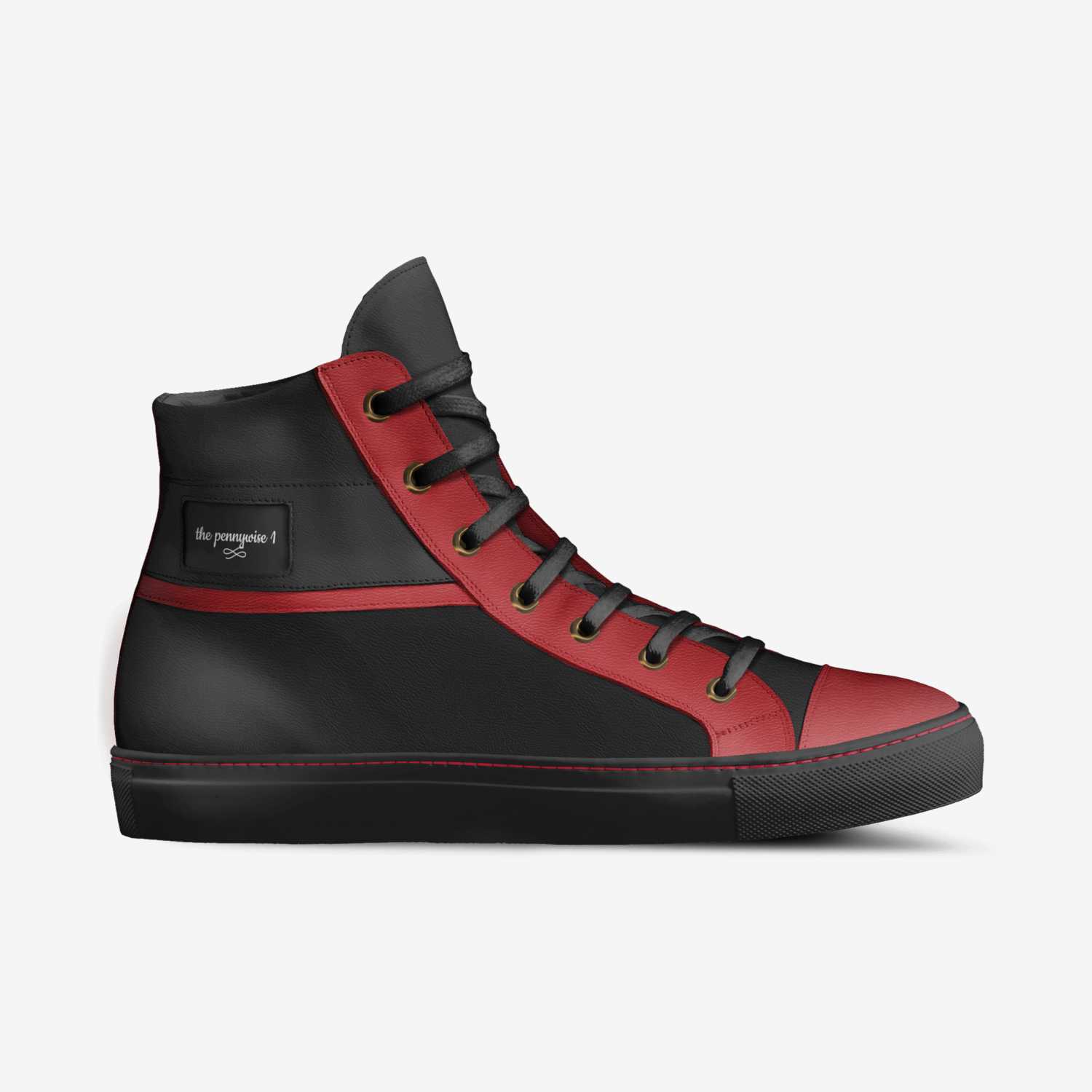 the pennywise 1 custom made in Italy shoes by Isaac Jaden Wright | Side view