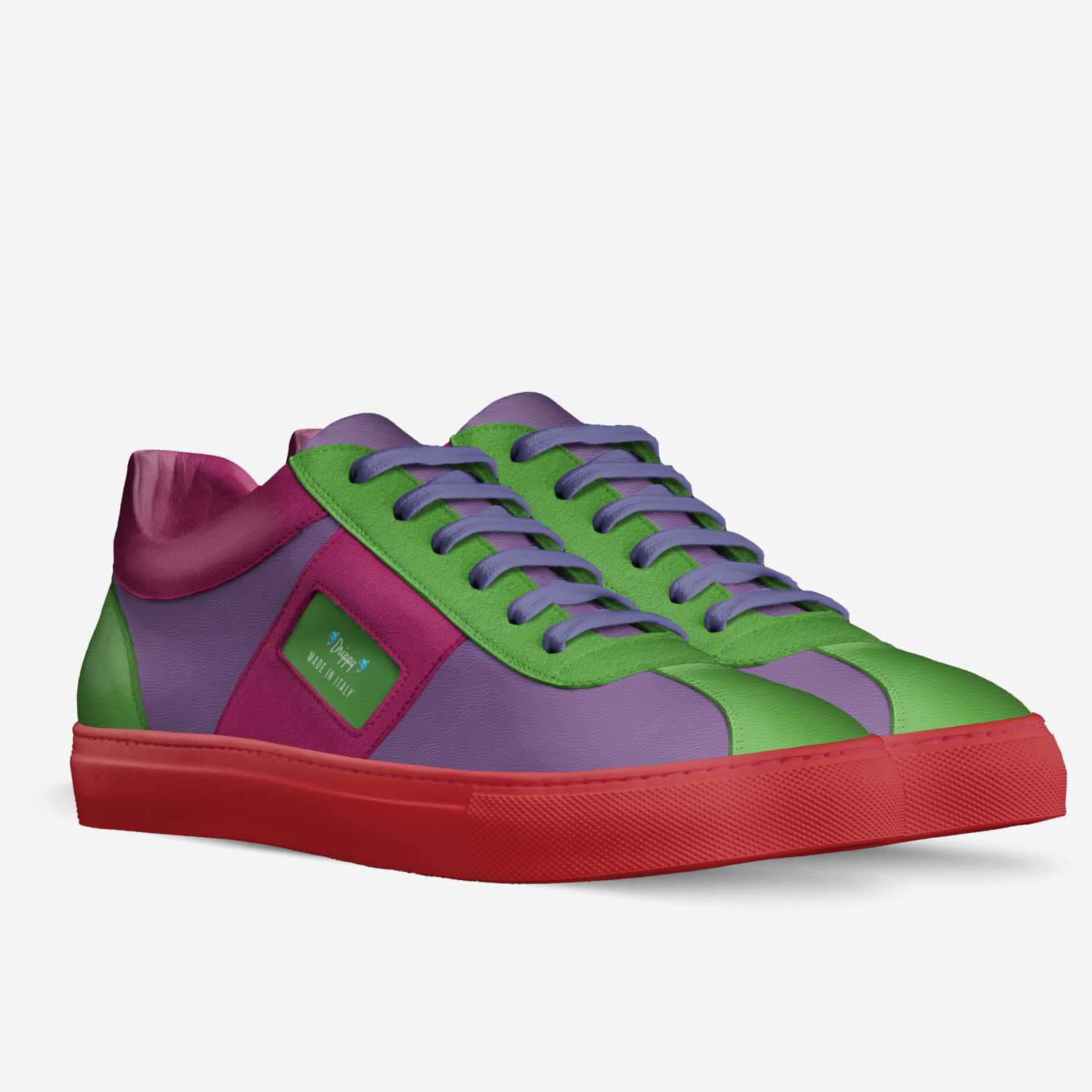 Drippy  custom made in Italy shoes by Amin Brown | Double view