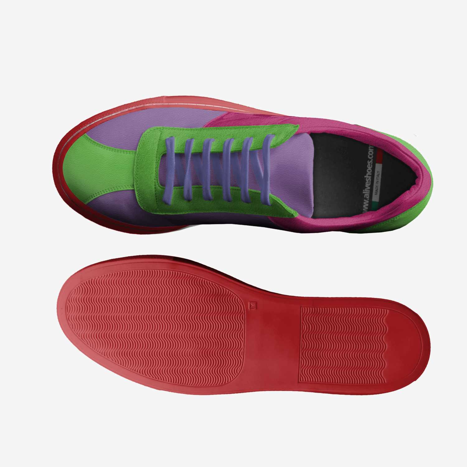 Drippy  custom made in Italy shoes by Amin Brown | Top view