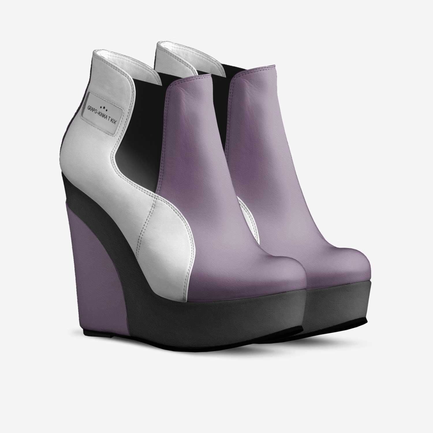Grapo-Kinka T Kix custom made in Italy shoes by Kinka T Kix | Double view