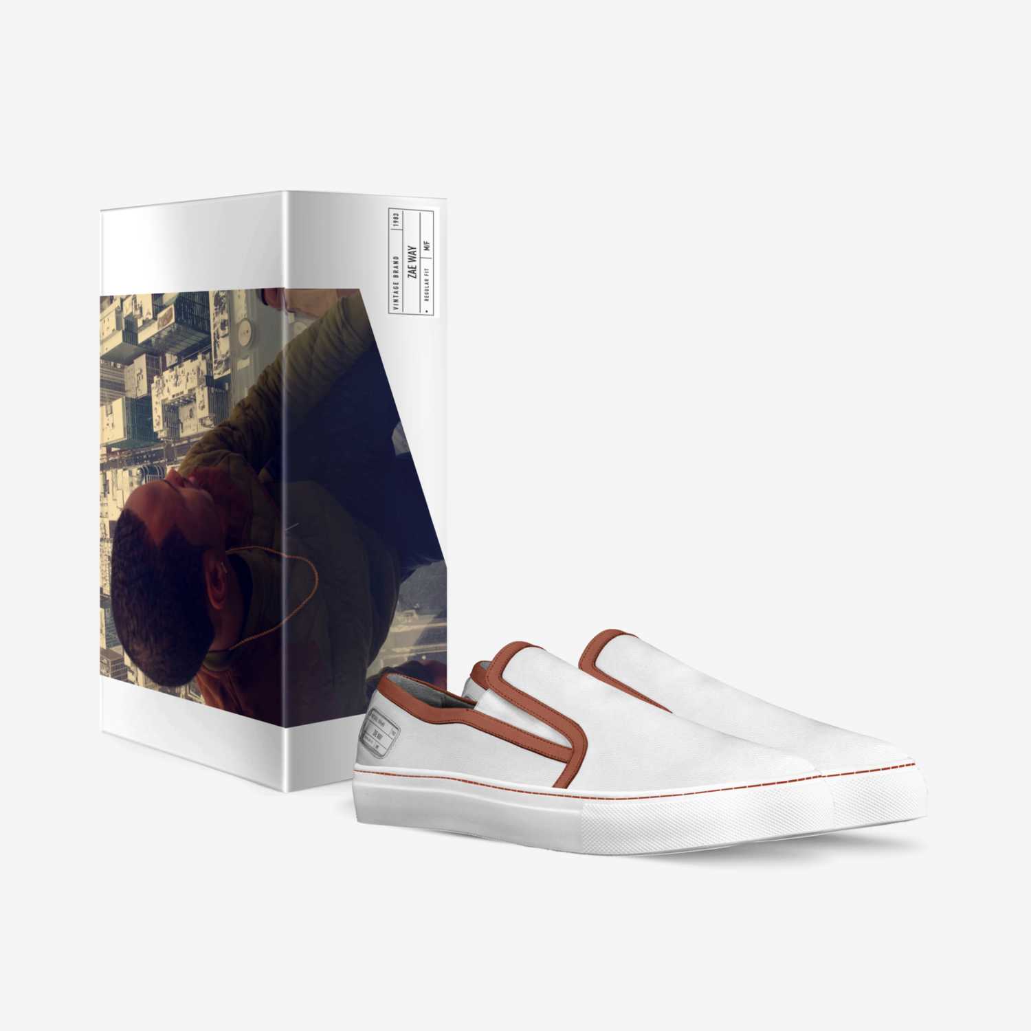 Zae way custom made in Italy shoes by Xzavier Jackson | Box view