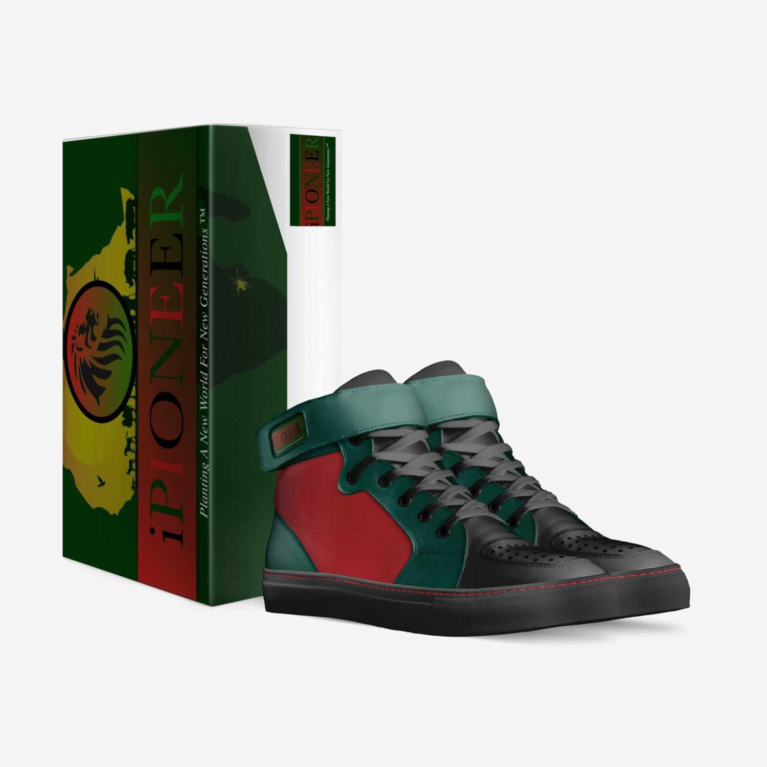 iPioneerAfrica custom made in Italy shoes by Marlon D. Hester Sr. | Box view