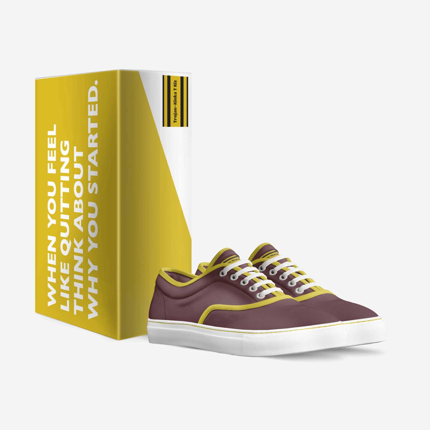 Trojan-Kinka T Kix custom made in Italy shoes by Kinka T Kix | Box view