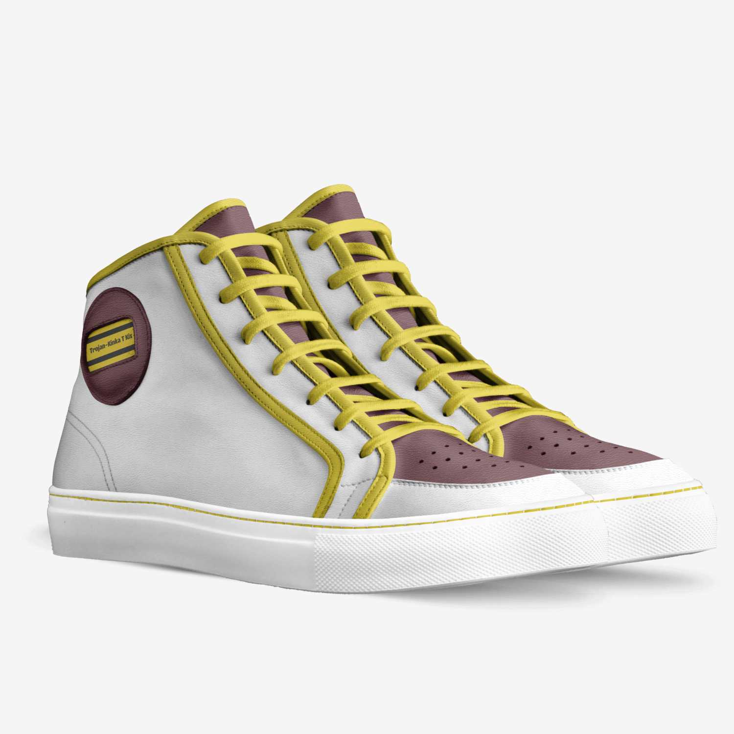 Trojan-Kinka T Kix custom made in Italy shoes by Kinka T Kix | Double view