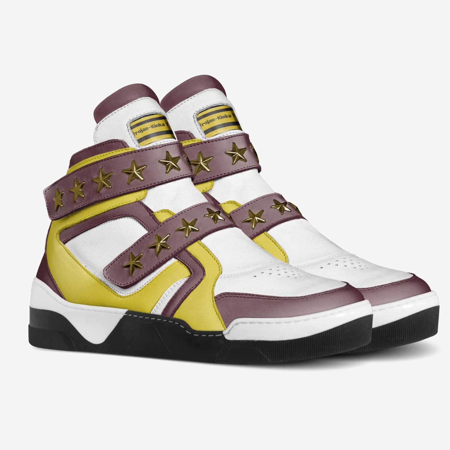 Trojan-Kinka T Kix custom made in Italy shoes by Kinka T Kix | Double view