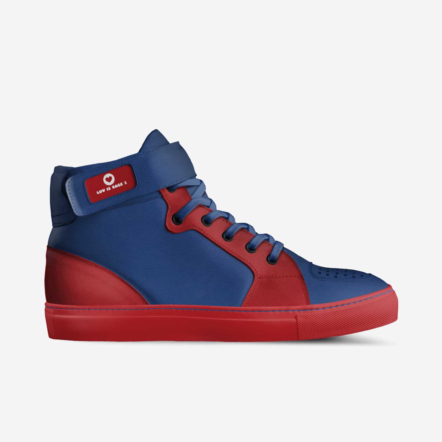 LUV IS RAGE 2 custom made in Italy shoes by Brandon Threat | Side view