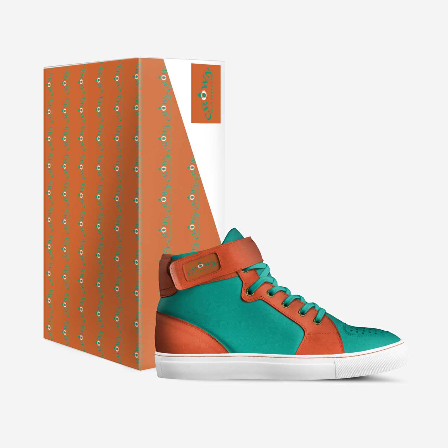 SR100's custom made in Italy shoes by Crown Randam | Box view