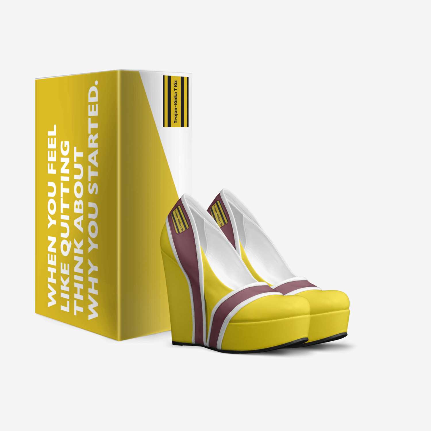 Trojan-Kinka T Kix custom made in Italy shoes by Kinka T Kix | Box view