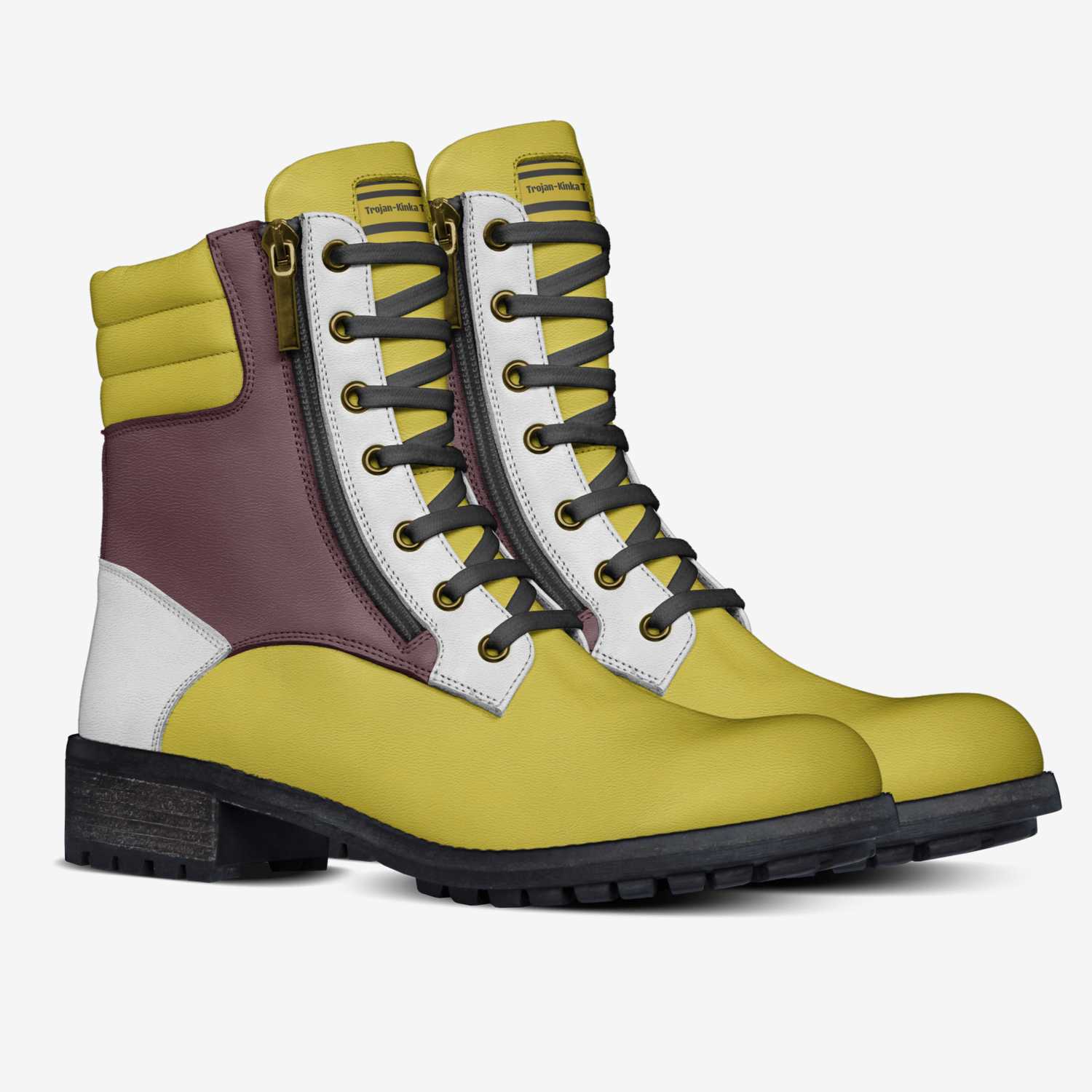 Trojan-Kinka T Kix custom made in Italy shoes by Kinka T Kix | Double view