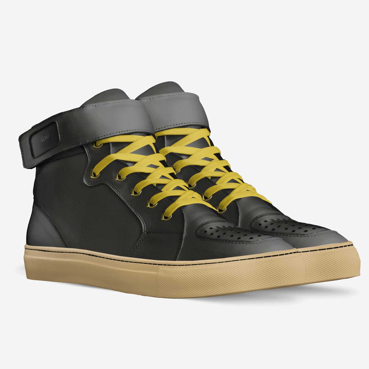 G.O.A.T custom made in Italy shoes by Izac Salako | Double view