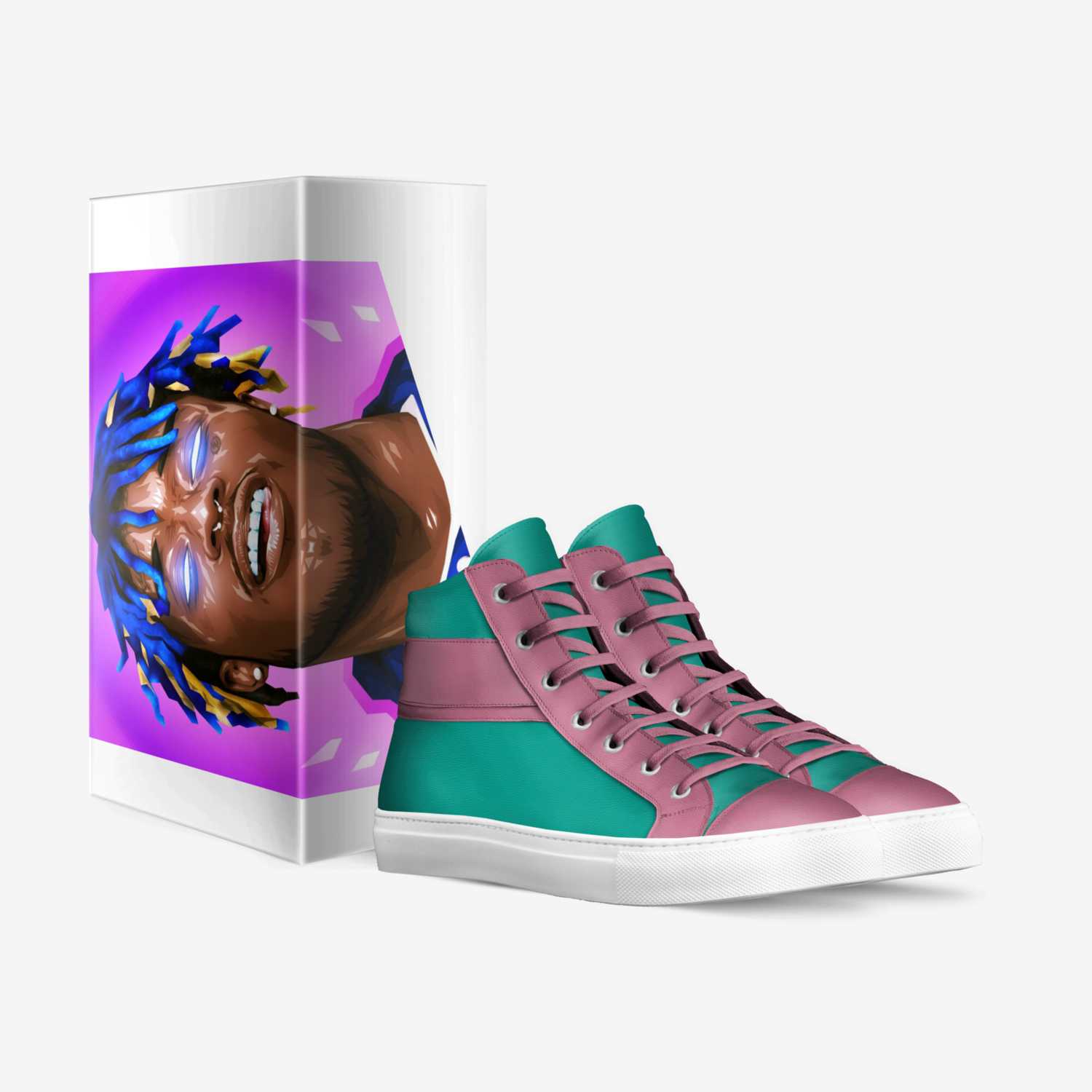 Lil uzi 1 custom made in Italy shoes by Mcrae Tomlinson | Box view