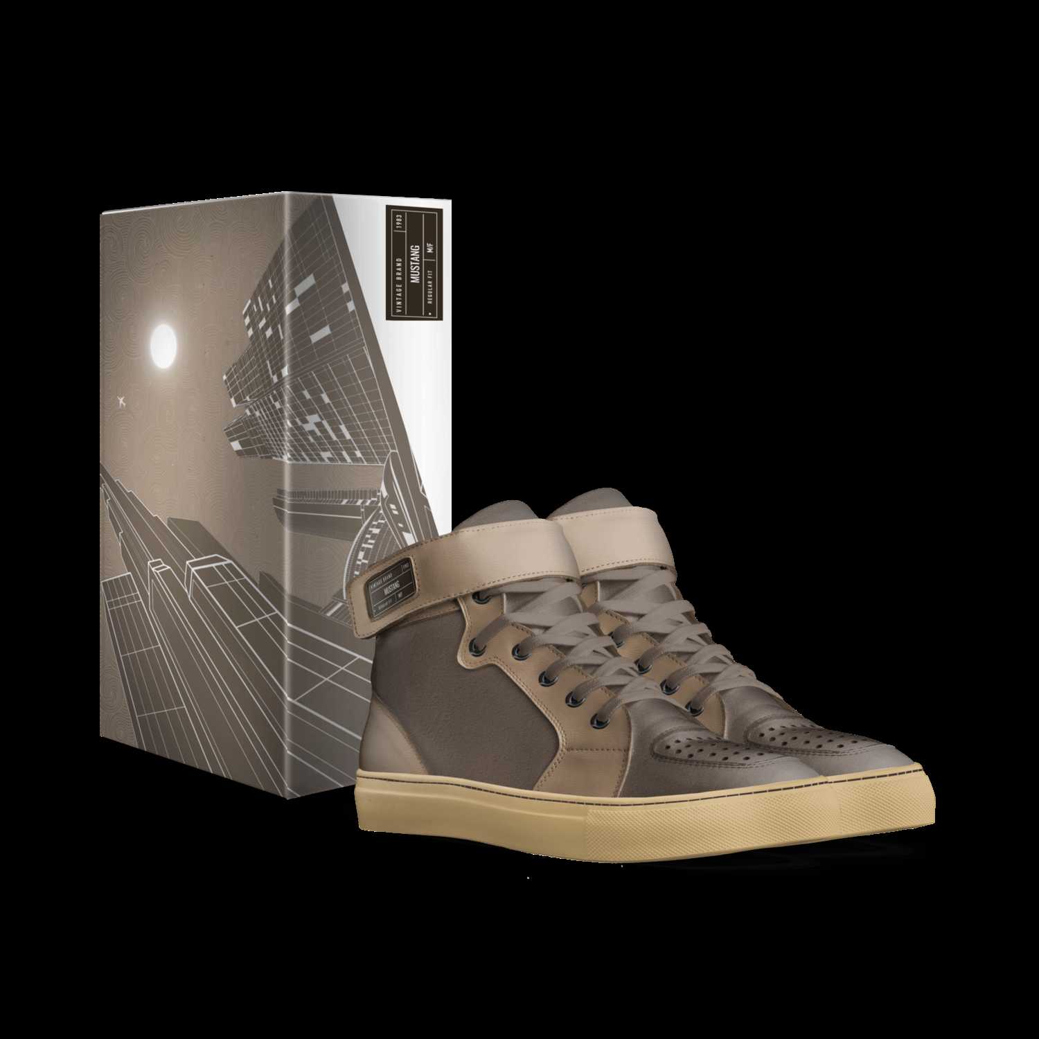 Mustang high top trainers 2025