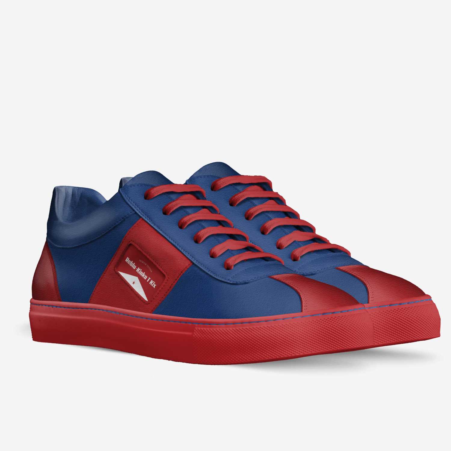 Reblu-Kinka T Kix custom made in Italy shoes by Kinka T Kix | Double view