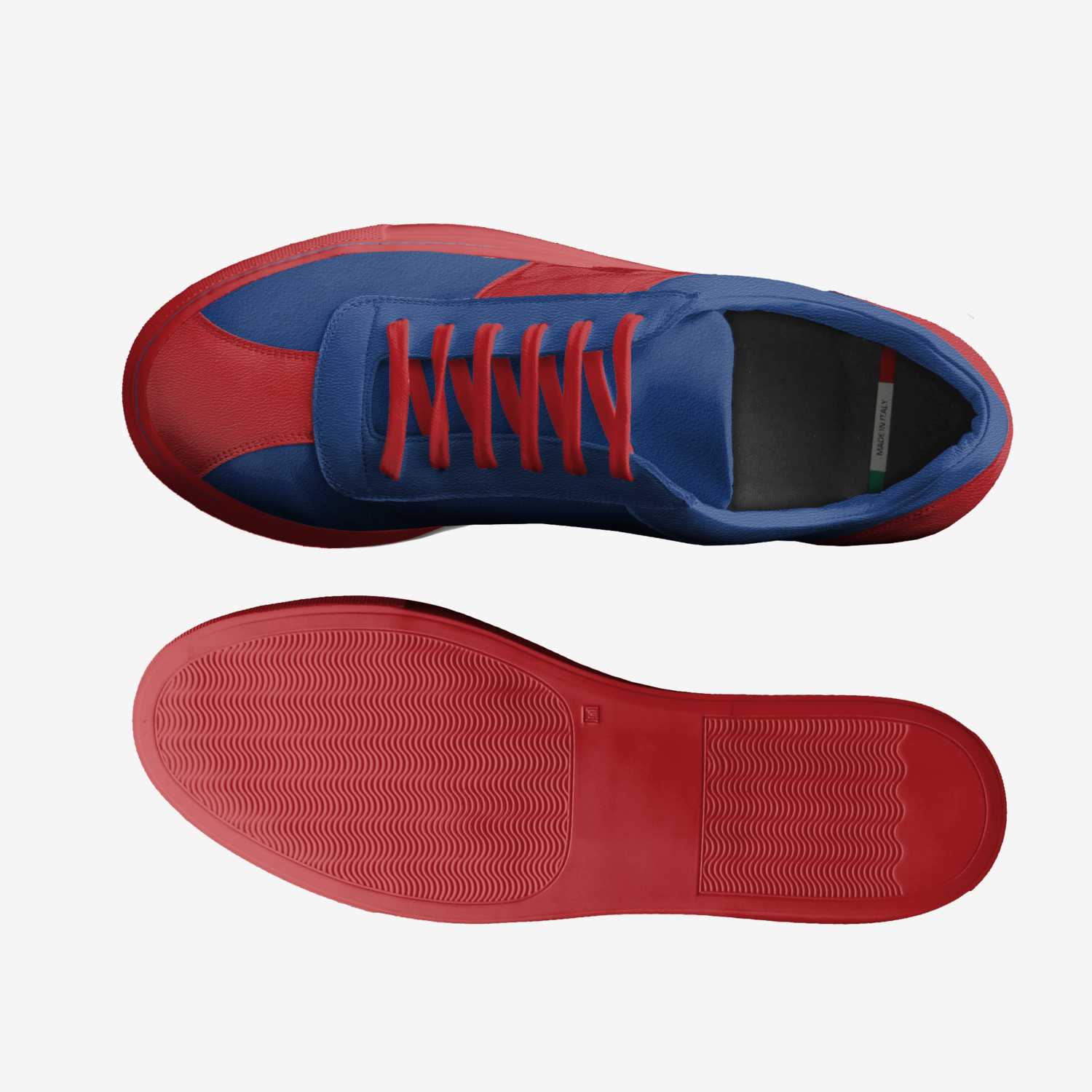 Reblu-Kinka T Kix custom made in Italy shoes by Kinka T Kix | Top view