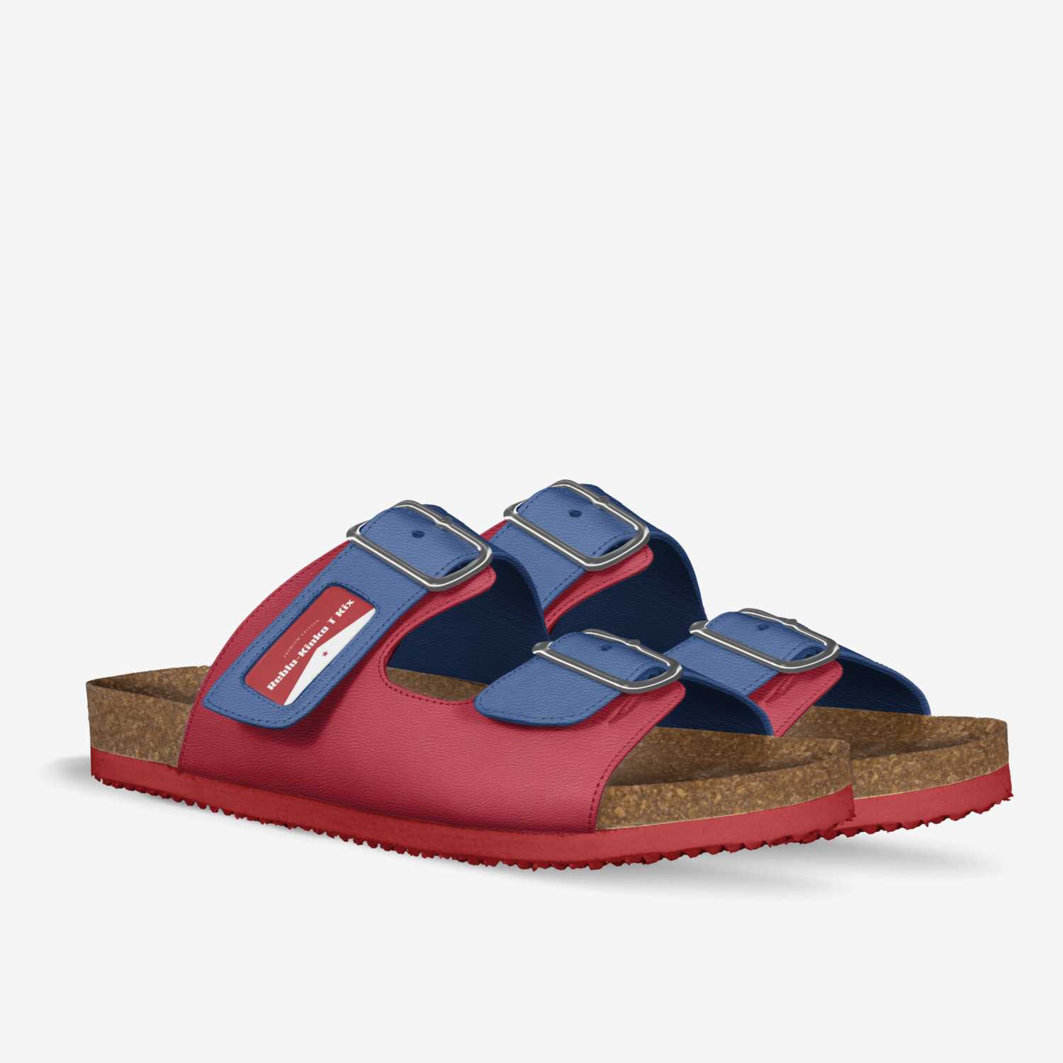 Reblu-Kinka T Kix custom made in Italy shoes by Kinka T Kix | Double view
