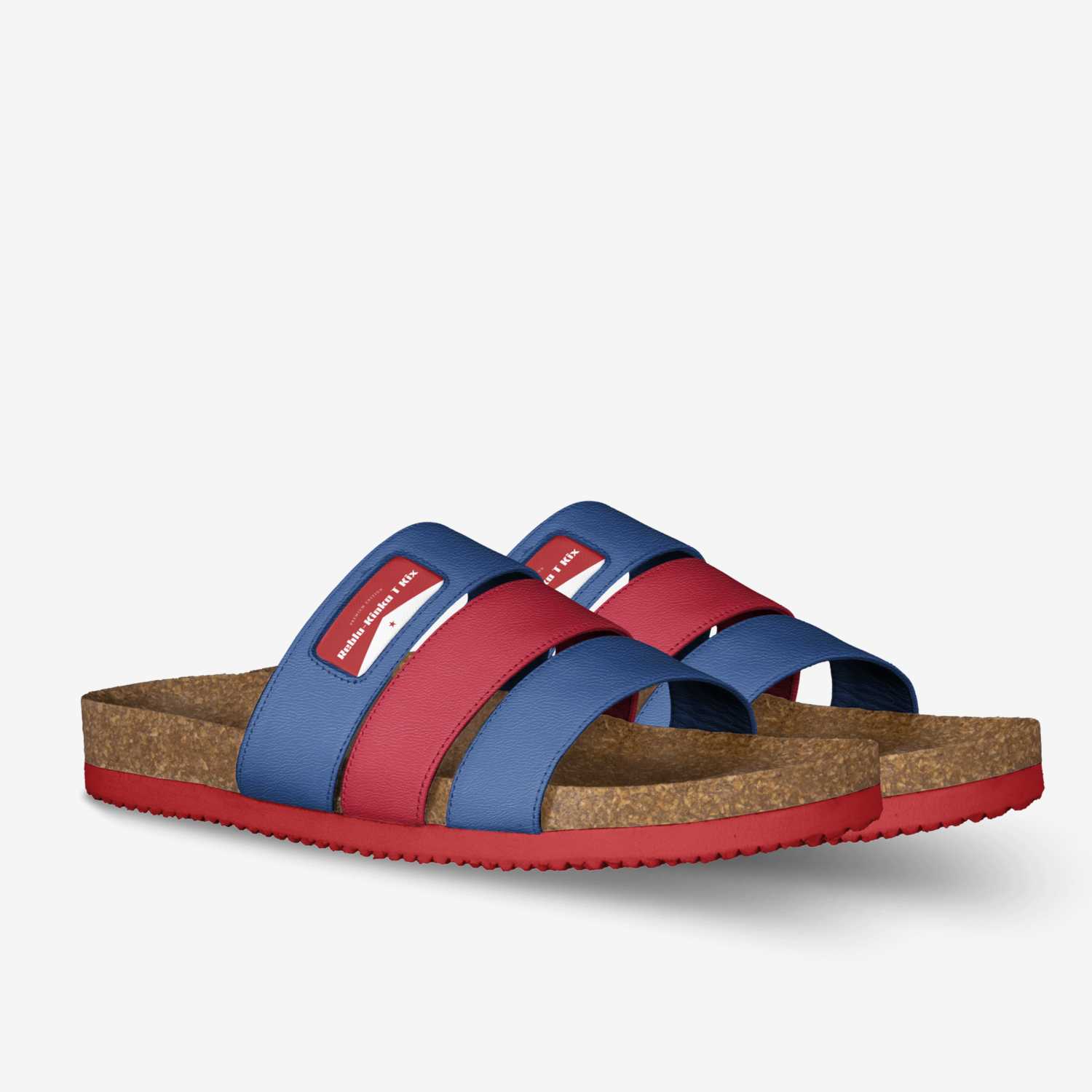 Reblu-Kinka T Kix custom made in Italy shoes by Kinka T Kix | Double view