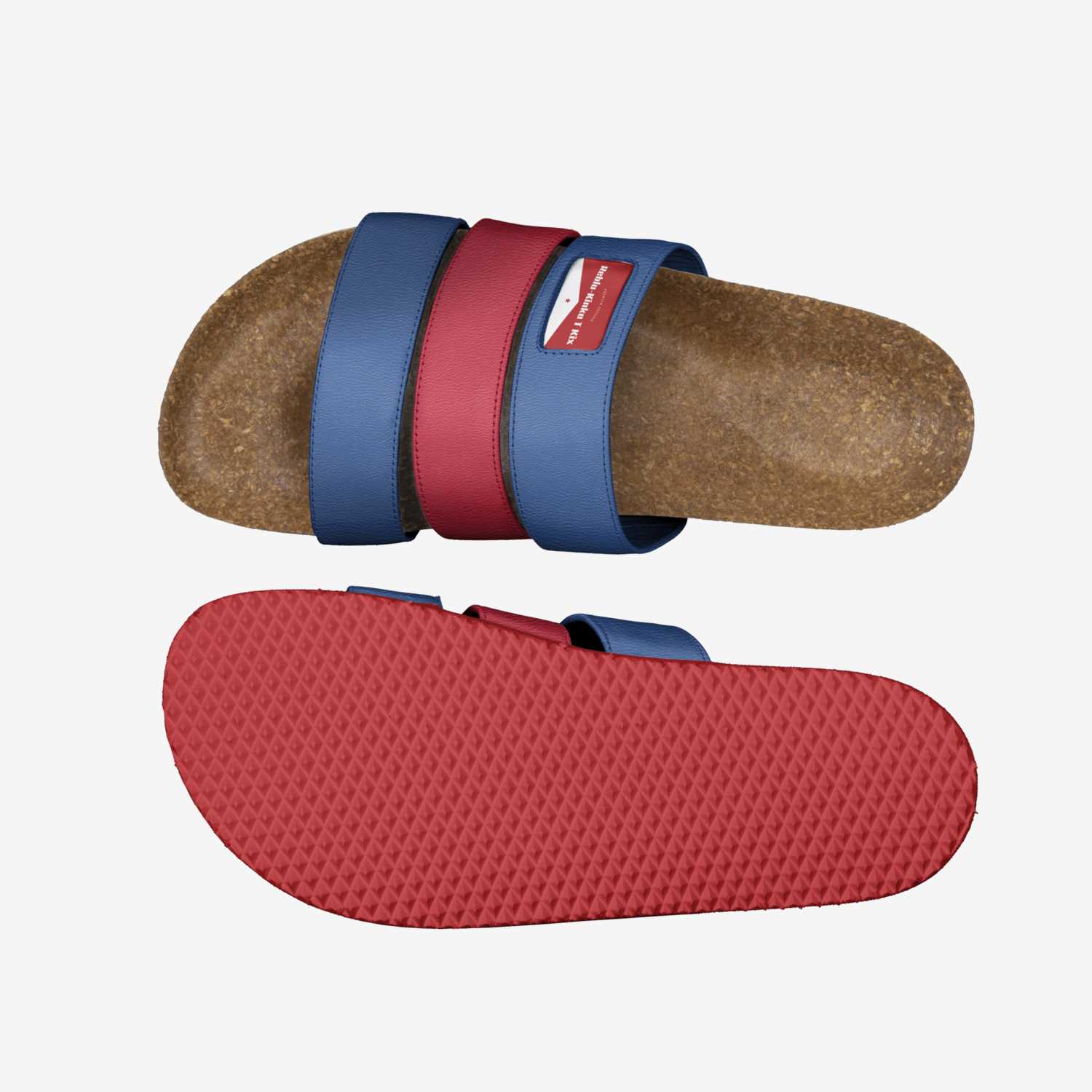 Reblu-Kinka T Kix custom made in Italy shoes by Kinka T Kix | Top view