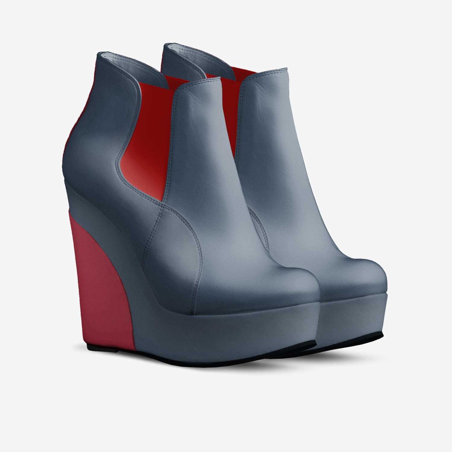 Reblu-Kinka T Kix custom made in Italy shoes by Kinka T Kix | Double view