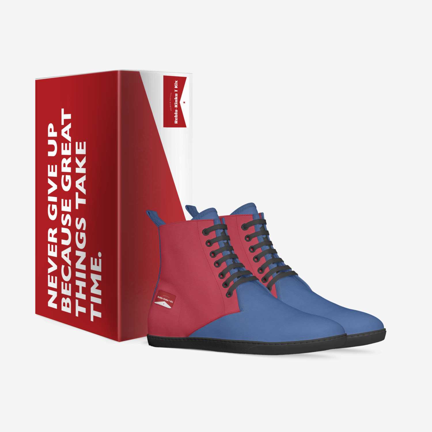 Reblu-Kinka T Kix custom made in Italy shoes by Kinka T Kix | Box view