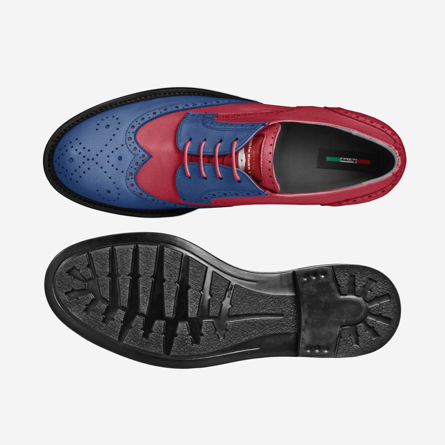 Reblu-Kinka T Kix custom made in Italy shoes by Kinka T Kix | Top view