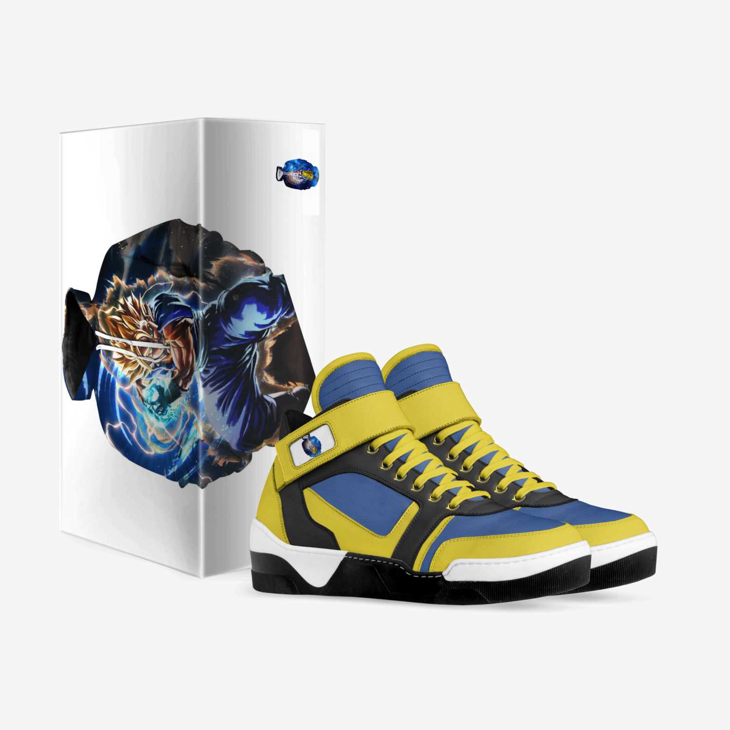 the saiyans custom made in Italy shoes by Franktai | Box view