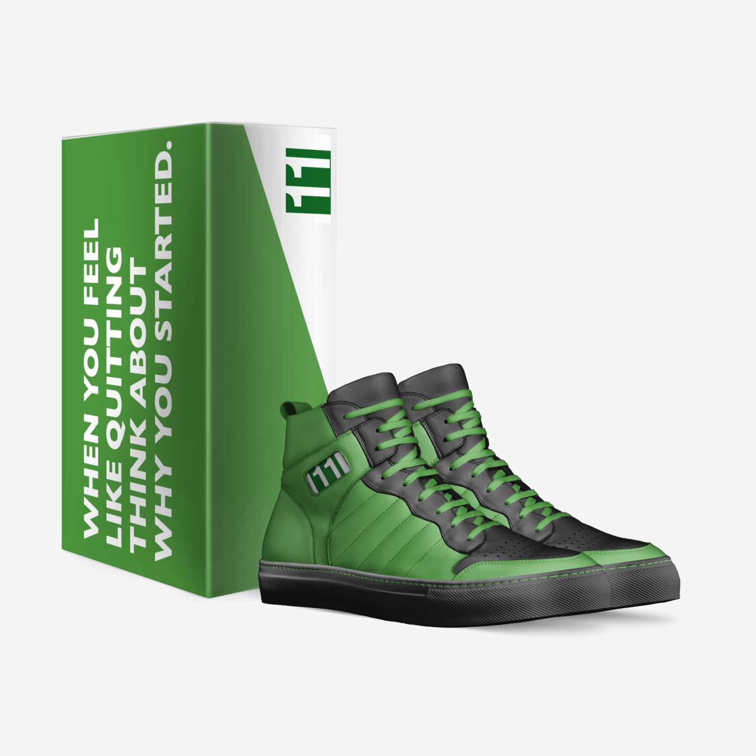 CELTICS custom made in Italy shoes by Jerry Johns | Box view
