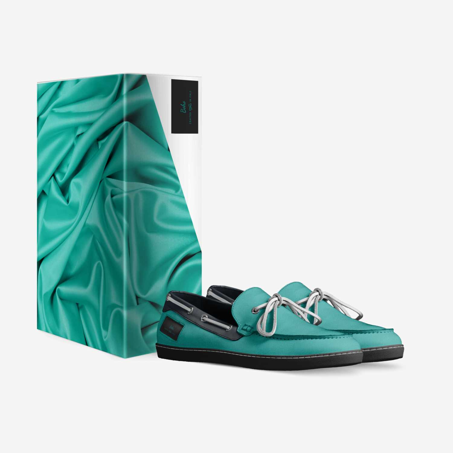 Boho custom made in Italy shoes by Gokeesha Draco | Box view