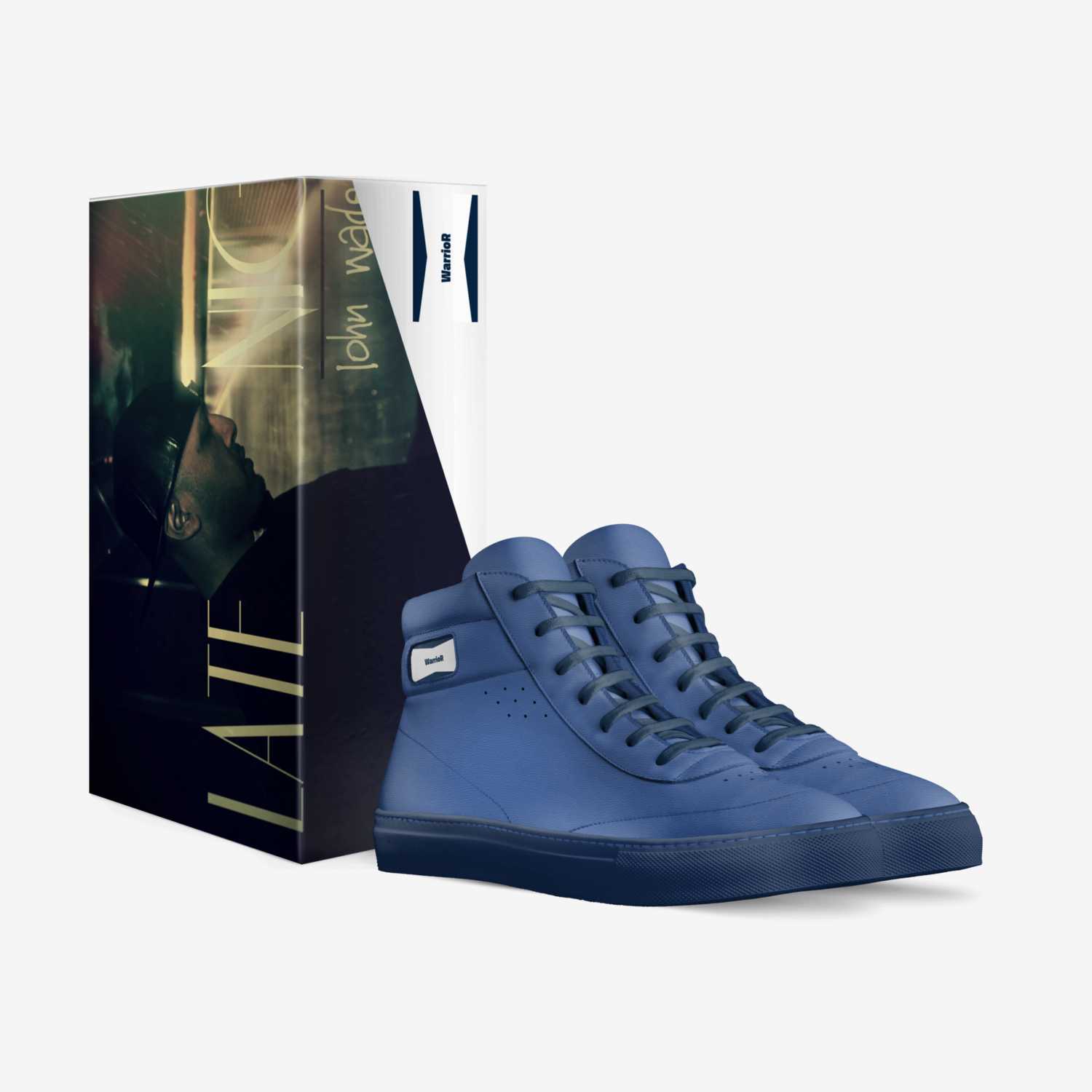 WarrioR Blue custom made in Italy shoes by John Wade | Box view