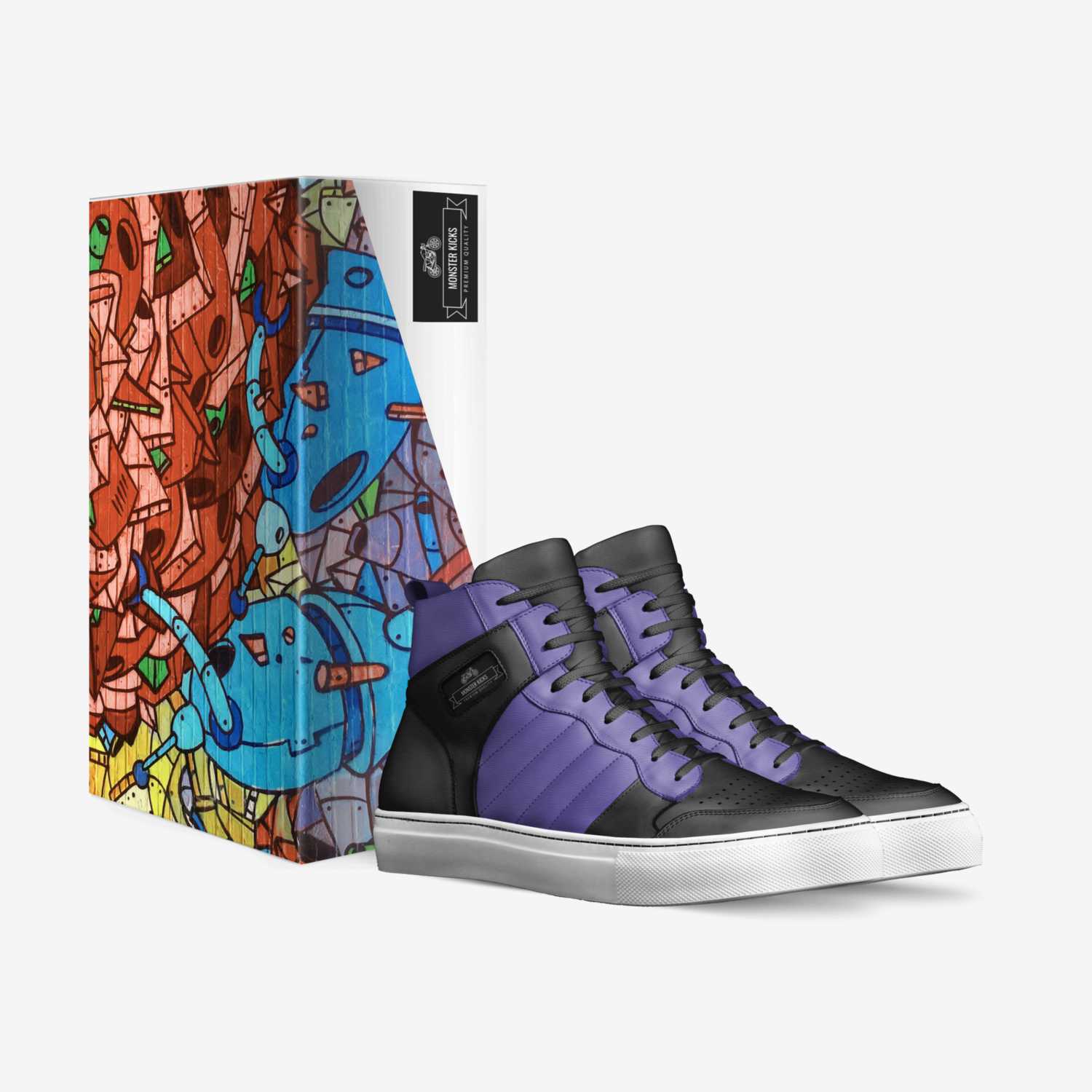 Monster kicks custom made in Italy shoes by Josias Sanche | Box view