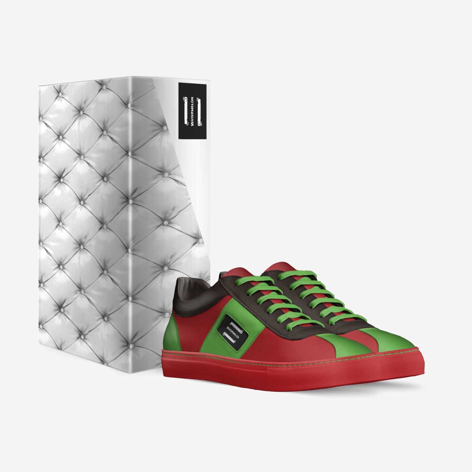 Watermelon custom made in Italy shoes by Edgar Villa | Box view