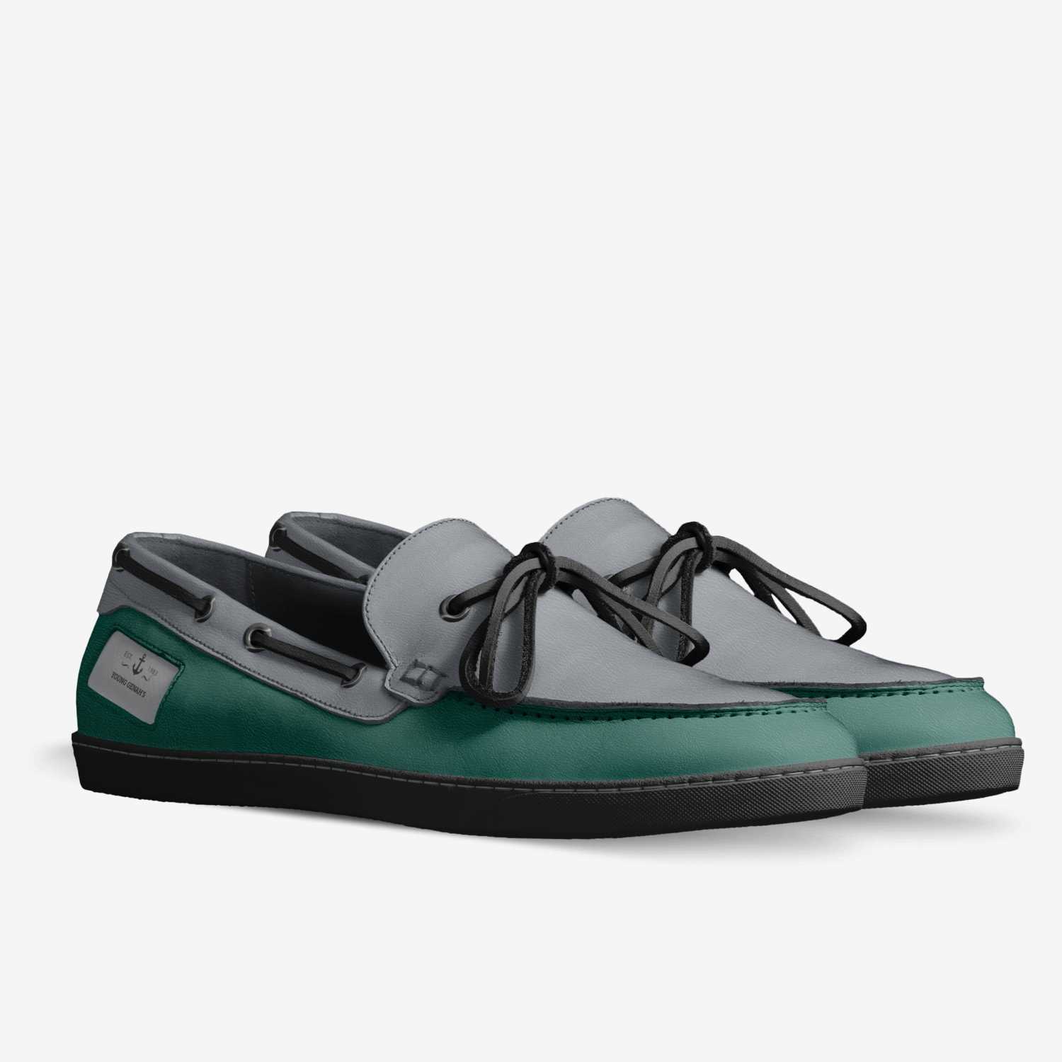 Young Genah's custom made in Italy shoes by Krishain Allen | Double view