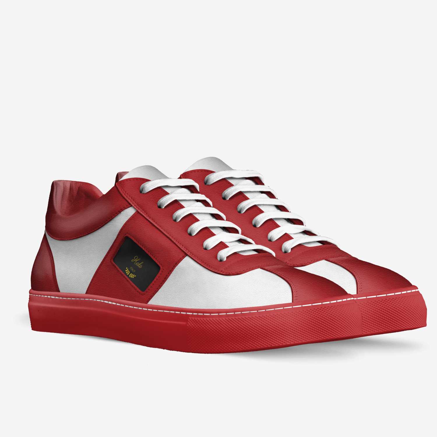 Halo custom made in Italy shoes by Jaylen Purnell | Double view