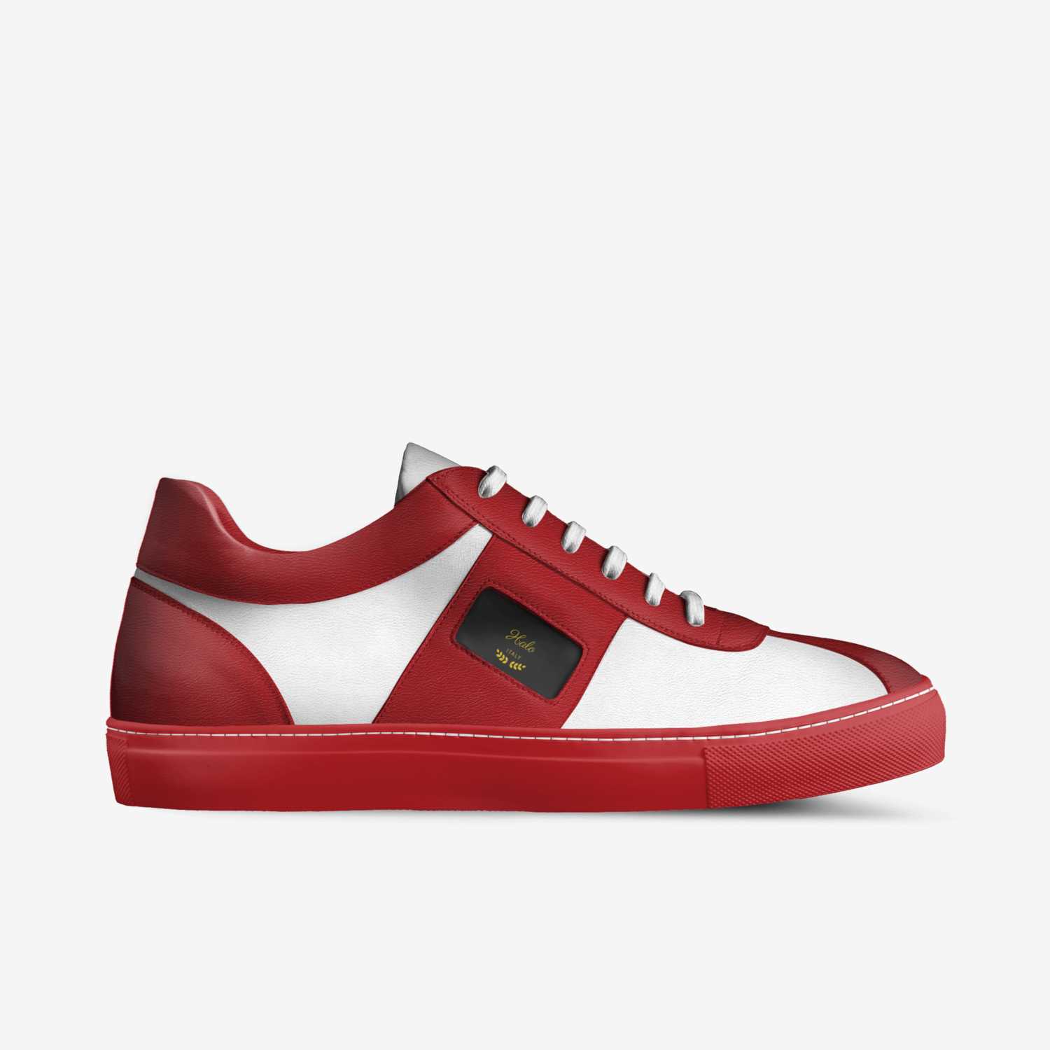 Halo custom made in Italy shoes by Jaylen Purnell | Side view