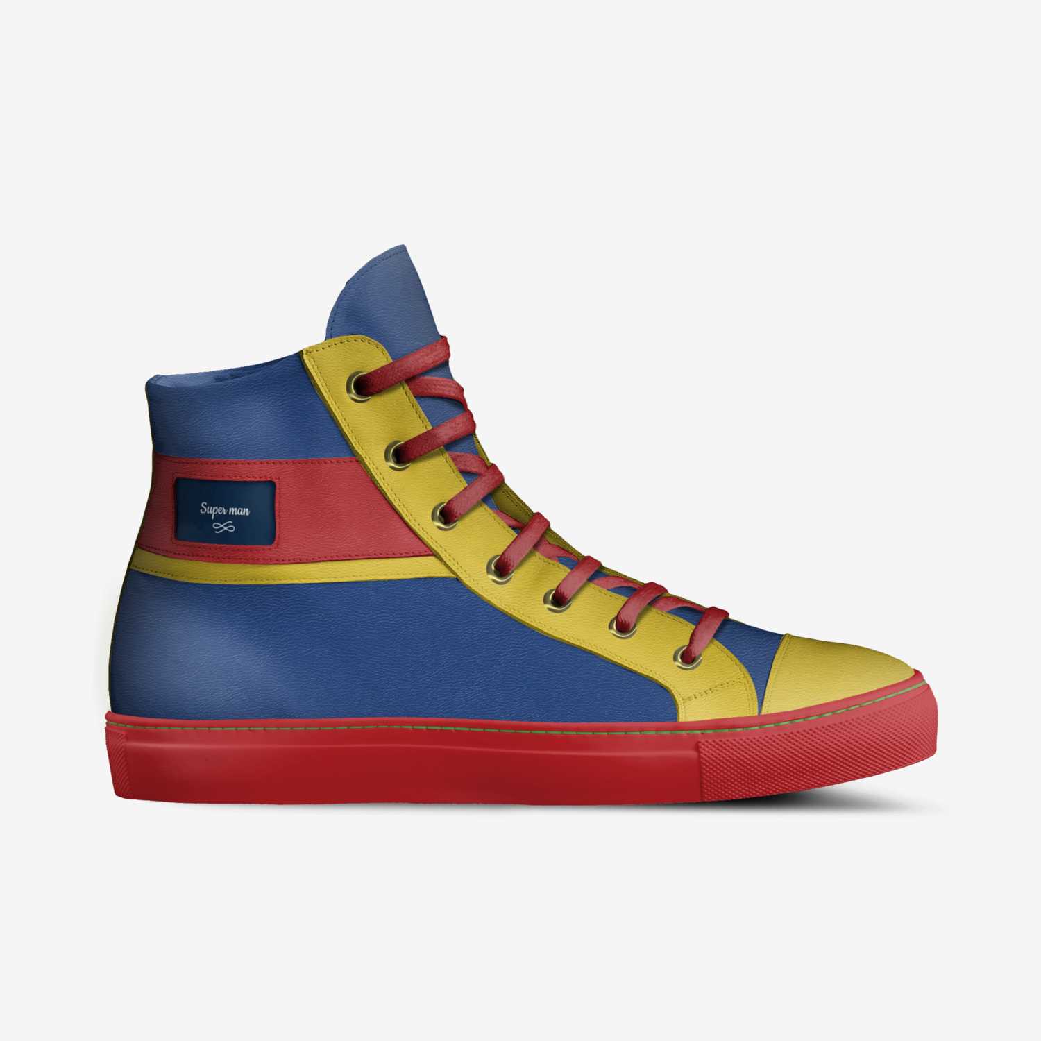Super man custom made in Italy shoes by King | Side view