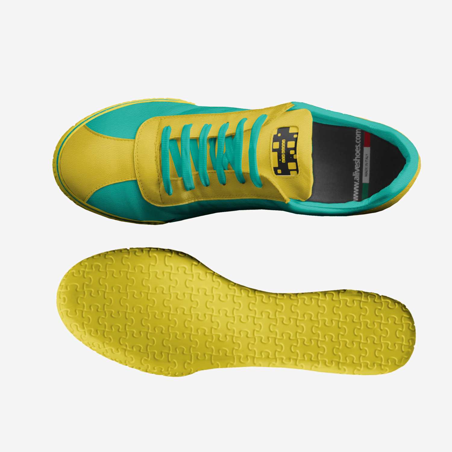 Frank air custom made in Italy shoes by Frank Elford | Top view