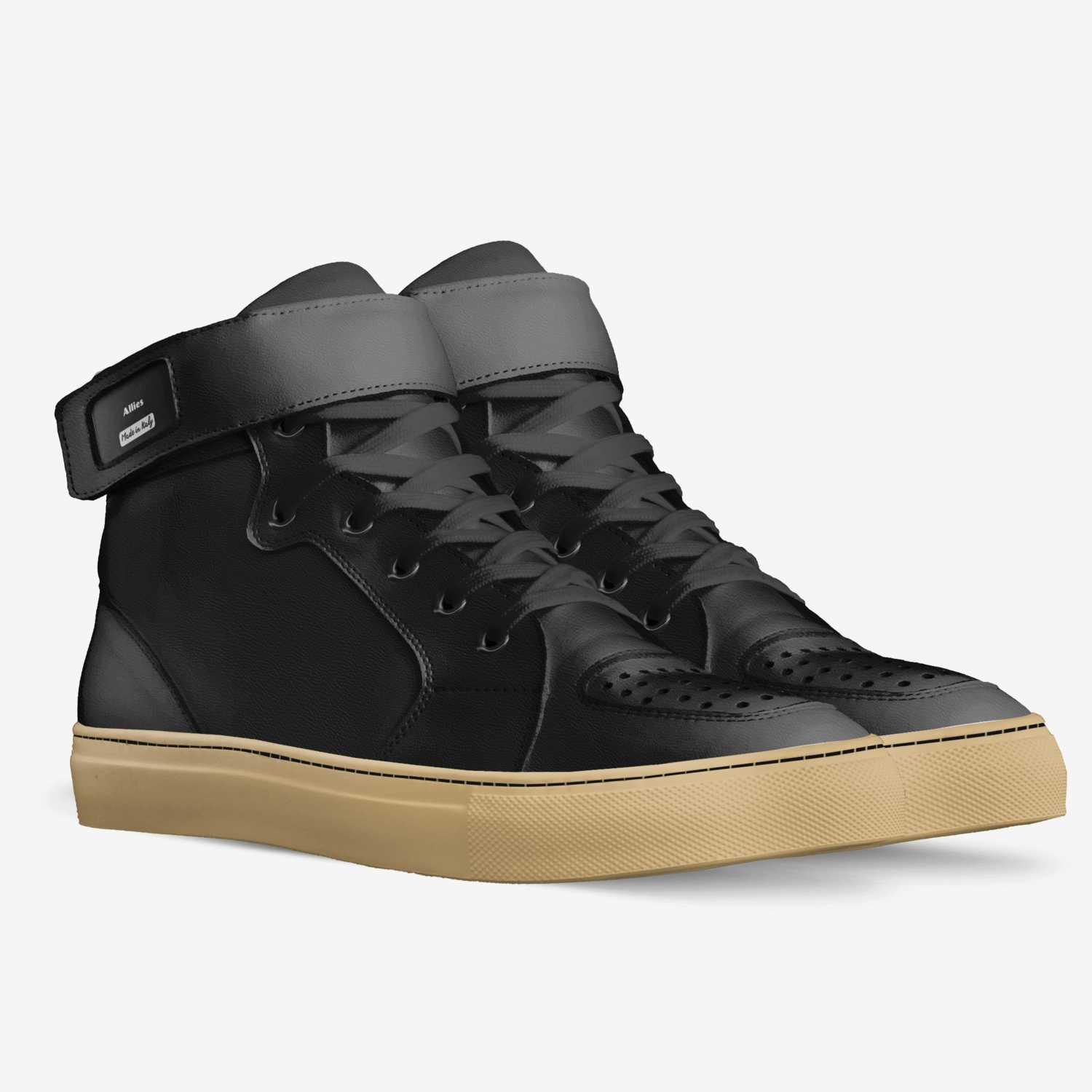 Allies custom made in Italy shoes by David Smith | Double view