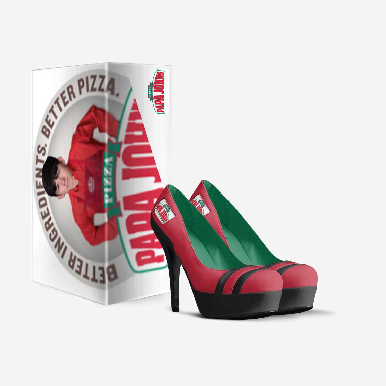 Papa John Wings custom made in Italy shoes by Not Matthew Manning | Box view