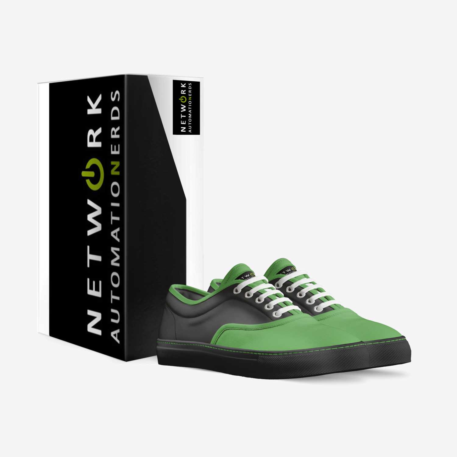 Network Automation custom made in Italy shoes by Eric Chou | Box view