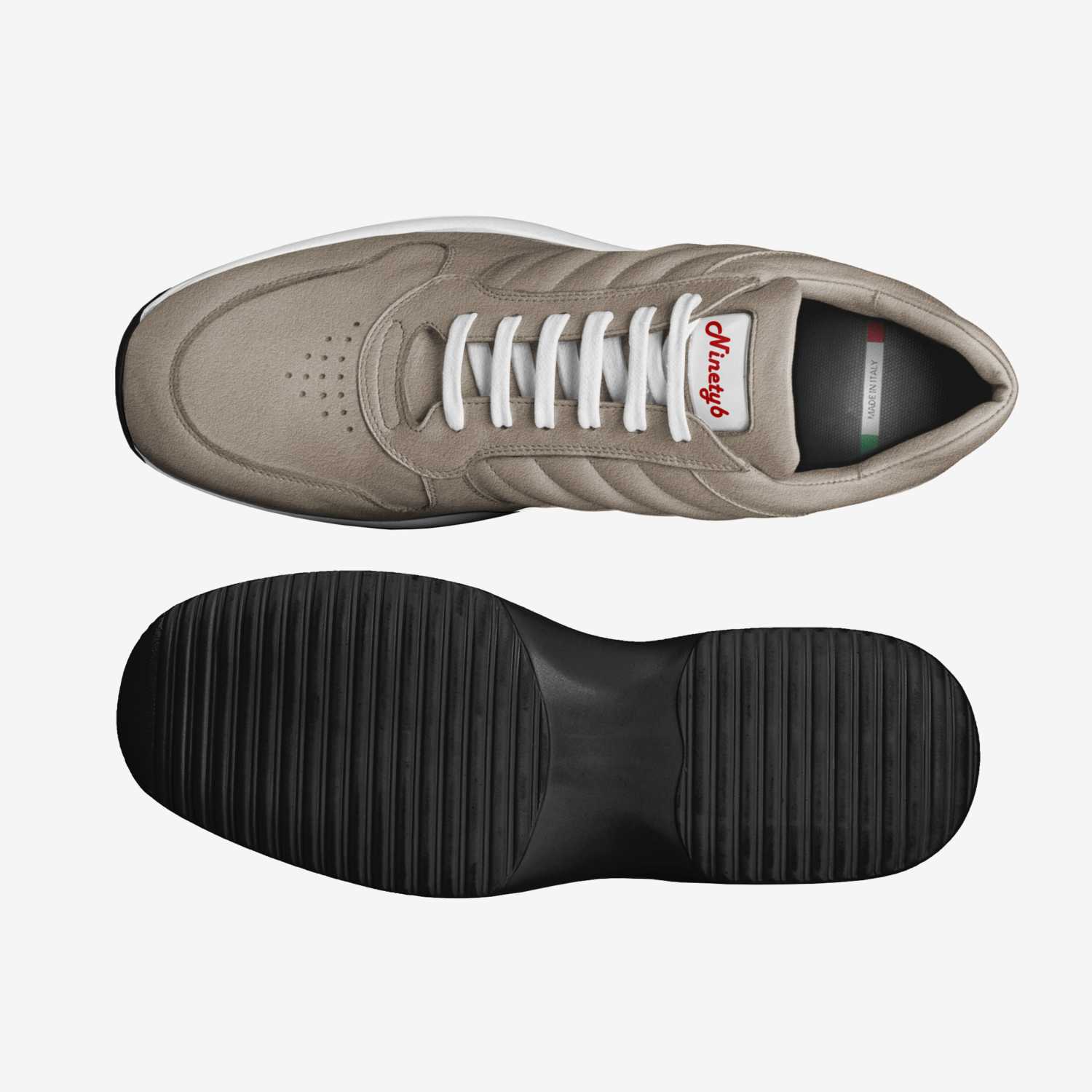 Denim custom made in Italy shoes by Ashton Keys | Top view